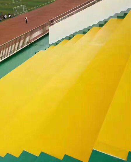 宁县球场台阶翻新修补改造